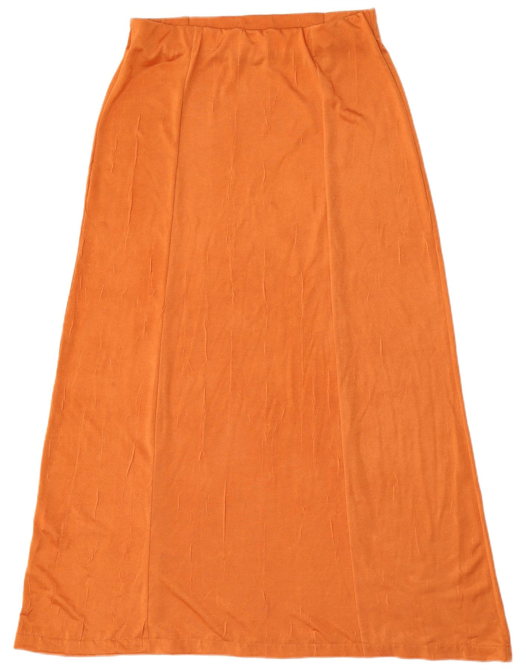 Zara Dame Højtalje Maxi Nederdel Large W30 Orange Polyester