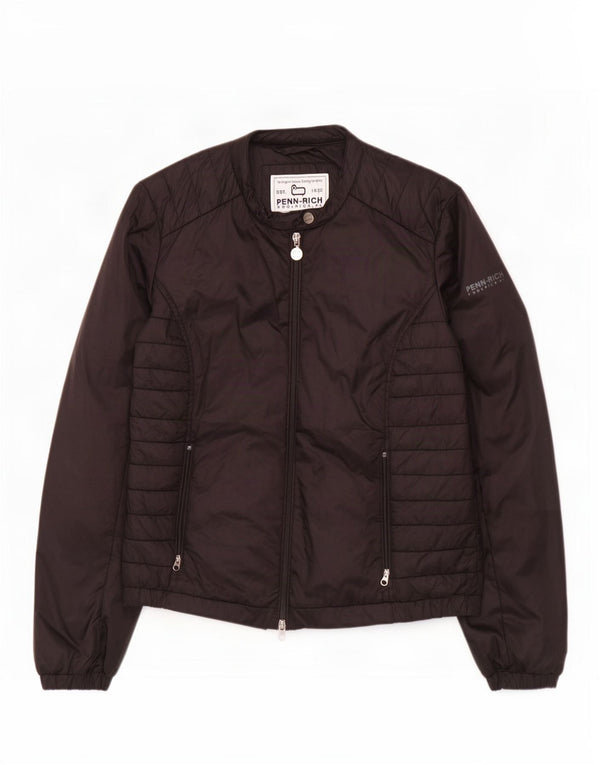 Jaqueta acolchoada feminina Woolrich UK 14 grande poliamida preta