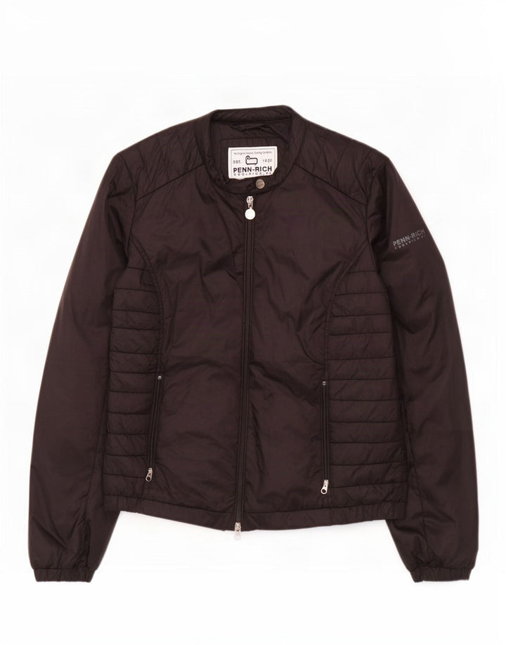 Jaqueta acolchoada feminina Woolrich UK 14 grande poliamida preta