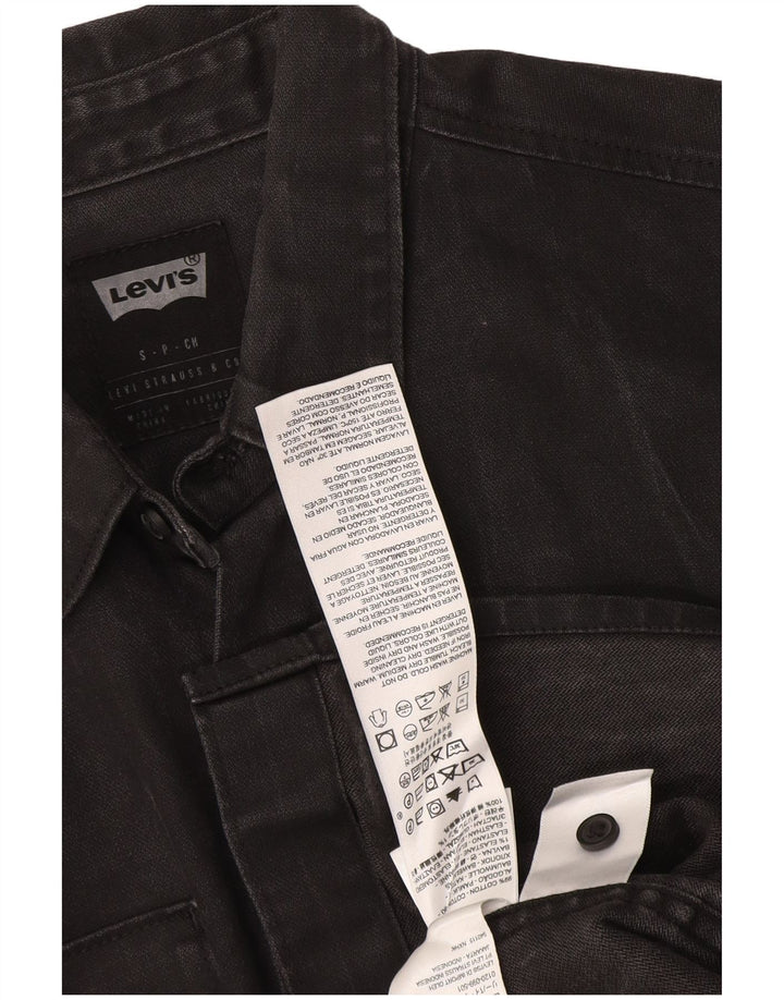 Levi's Mens Denim Shirt Small Black Cotton
