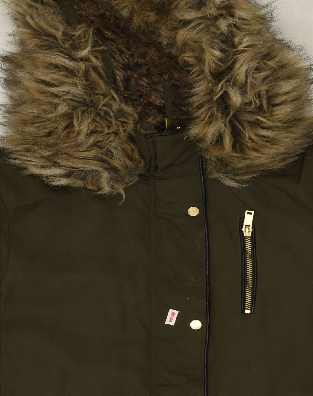 OASIS Womens Hooded Parka Jacket UK 6 XS Khaki Polyester | Vintage Oasis | Thrift | Second-Hand Oasis | Used Clothing | Messina Hembry 