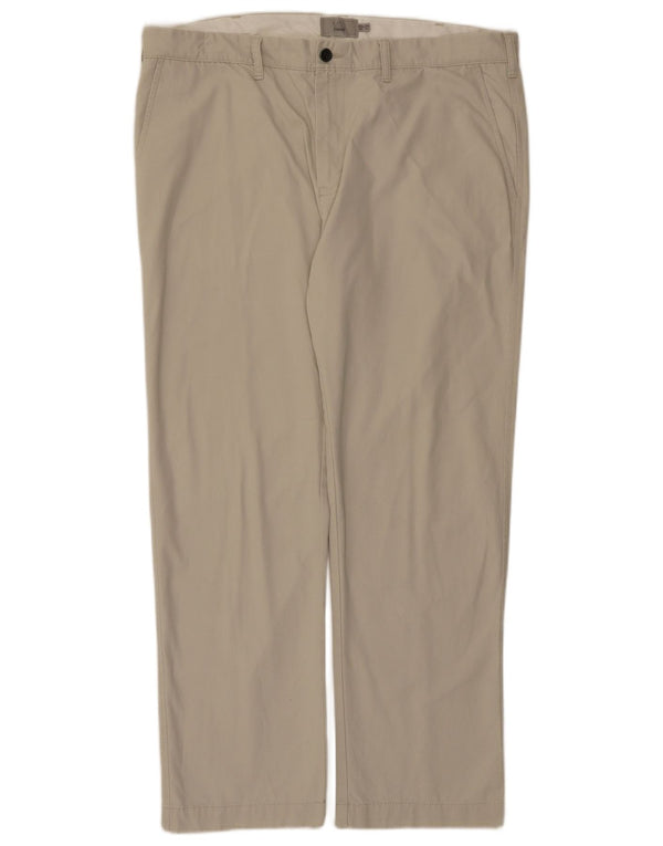 Marks & Spencer Ανδρικό ίσιο παντελόνι Chino W40 L31 Μπεζ βαμβακερό