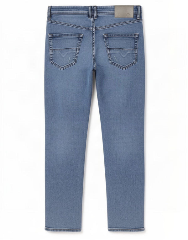 Diesel Herre Distressed Slim Jeans W34 L30 Blå Bomuld