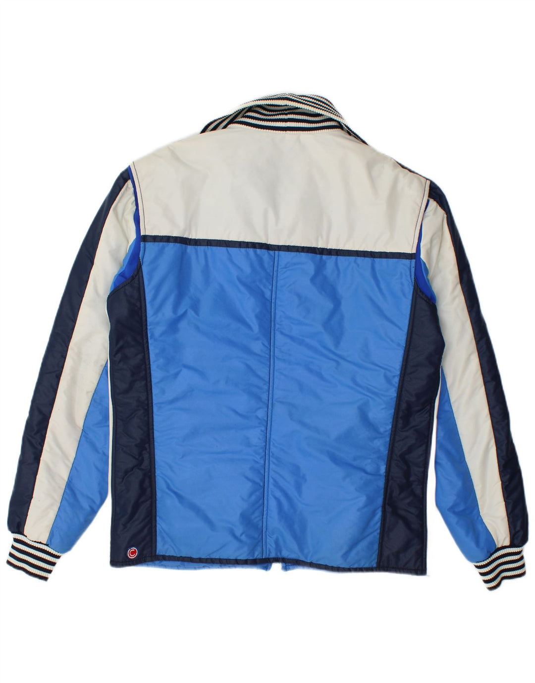 Colmar Herren Wattierte Jacke IT 50 Mittelblaues Colourblock-Nylon