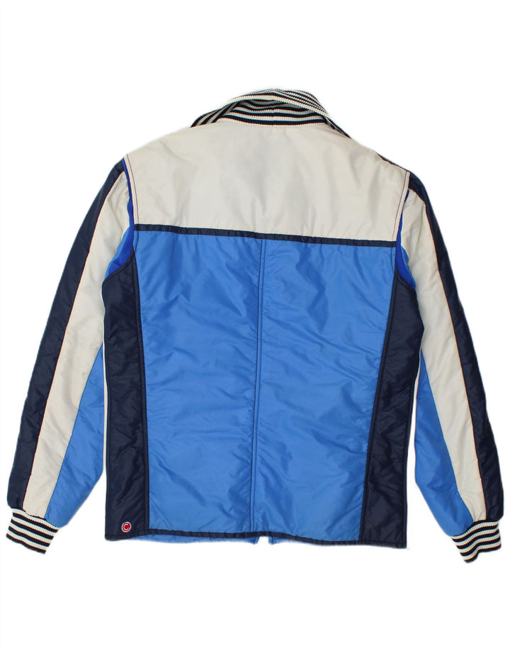 Colmar Herren Wattierte Jacke IT 50 Mittelblaues Colourblock-Nylon