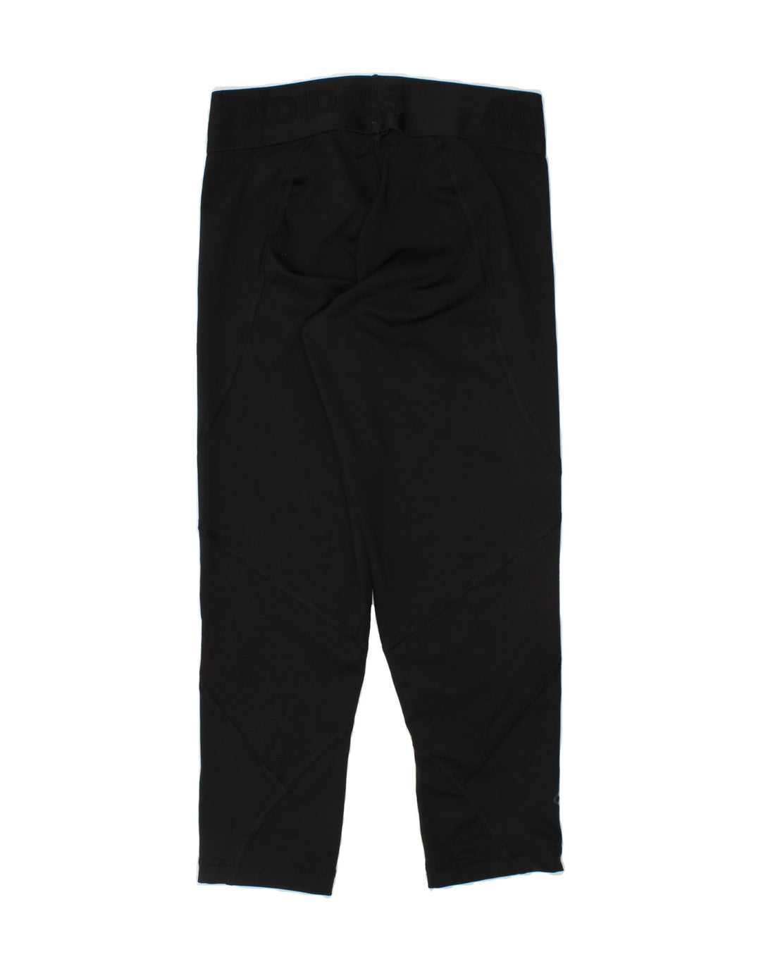 ADIDAS Womens Graphic Capri Leggings UK 6 XS Black Polyester Vintage Adidas and Second-Hand Adidas from Messina Hembry 