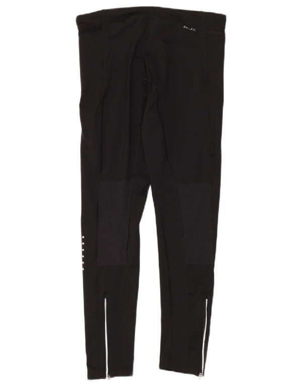 Nike Dame Leggings UK 14 Medium Sort Polyester Sports