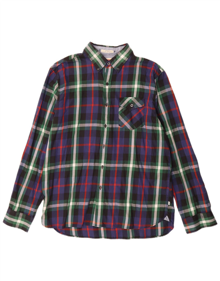 LEVI'S Mens Standard Fit Flannel Shirt Large Multicoloured Check Cotton