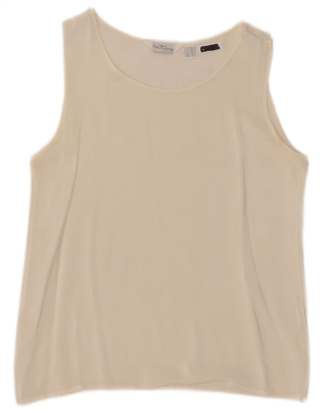 Saint George Ärmelloses Damen-Blusenoberteil UK 12 Medium Off White
