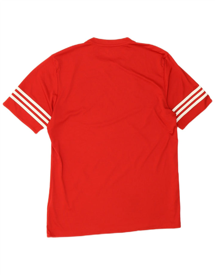 Adidas Hommes Climalite T-Shirt Haut Grand Rouge Polyester