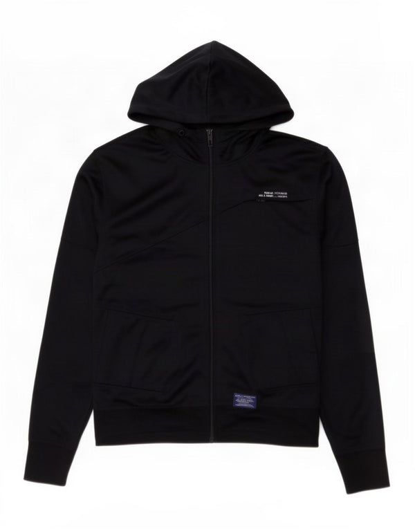 Jack & Jones Mens Zip Hoodie Sweater Large Navy Blue Polyester