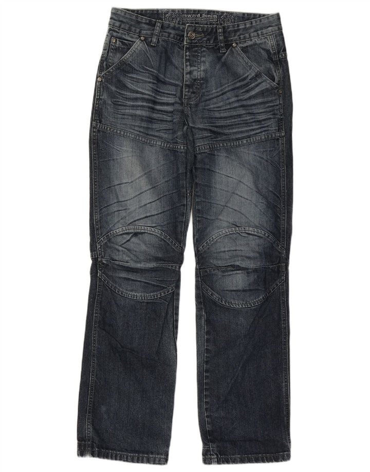Reward Mens Straight Jeans W32 L32 Navy Blue