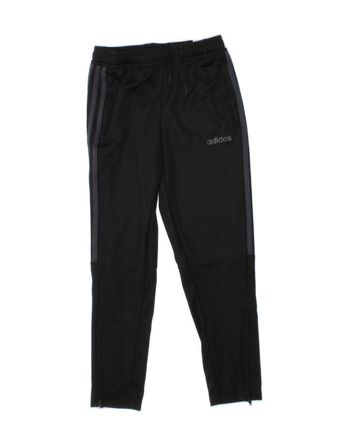 ADIDAS Boys Aeroready Tracksuit Trousers 9-10 Years  Black Polyester Vintage Adidas and Second-Hand Adidas from Messina Hembry 