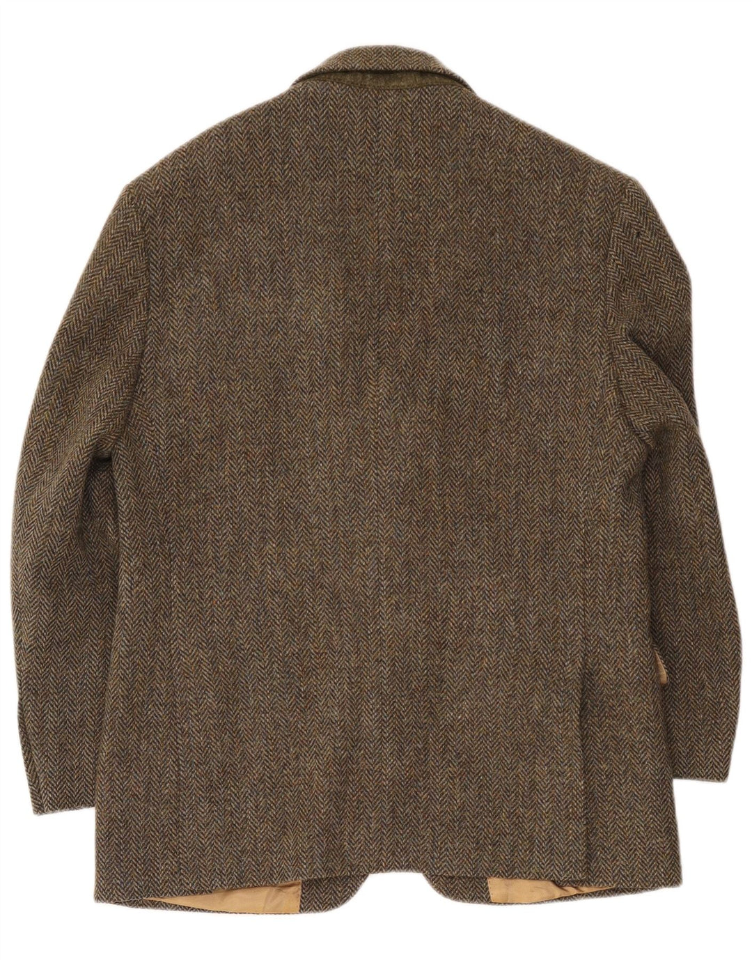Marks & Spencer Mens Harris Tweed Blazer Jacket UK 40 Medium Green