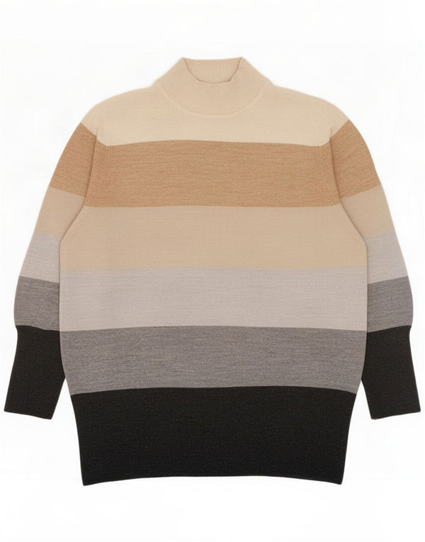 Marks & Spencer Damen Pullover Pullover UK 16 Groß Mehrfarbig gestreift