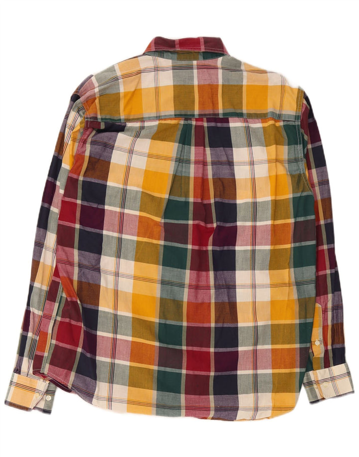 Alley & Sons Mens Checked  Shirt Medium Multicoloured Plaid Cotton