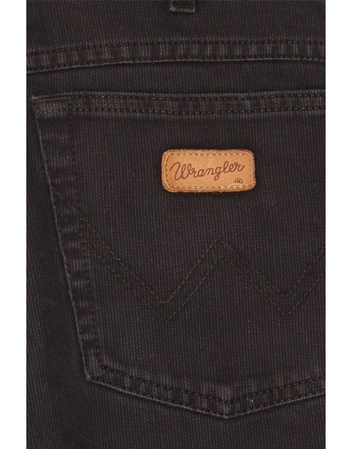 Wrangler Mens Straight Casual Trousers W32 L30 Black
