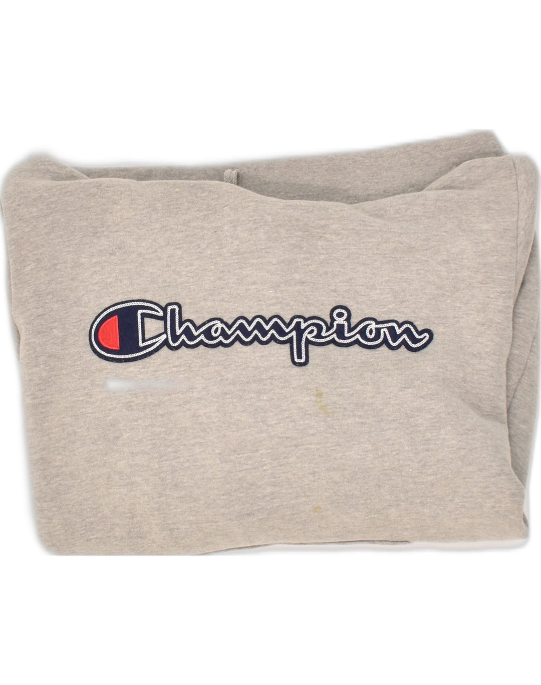 CHAMPION Mens Graphic Hoodie Jumper Medium Grey Cotton Vintage Champion and Second-Hand Champion from Messina Hembry 