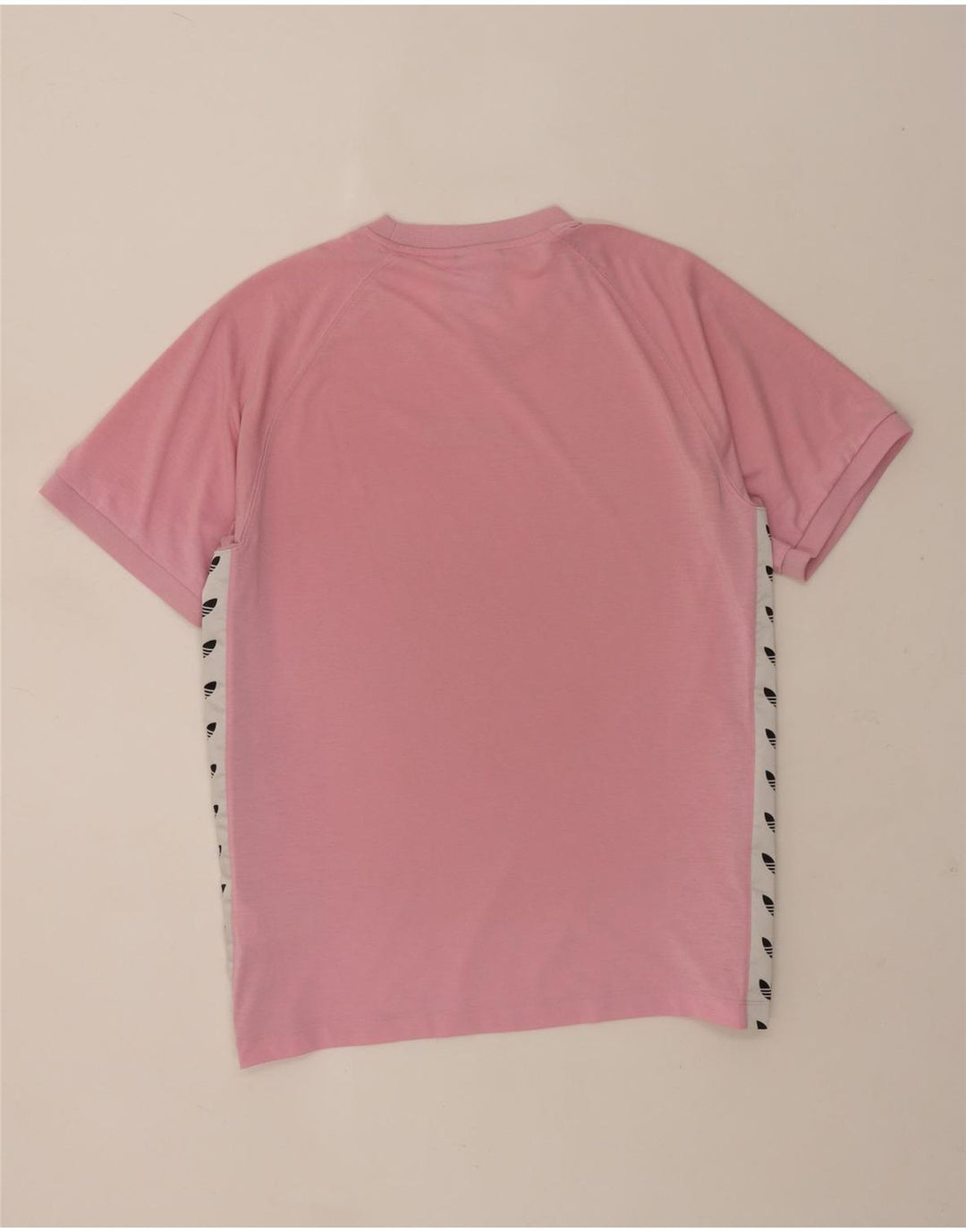 Adidas Grafisk T-shirt top til mænd, stor pink colourblock polyester