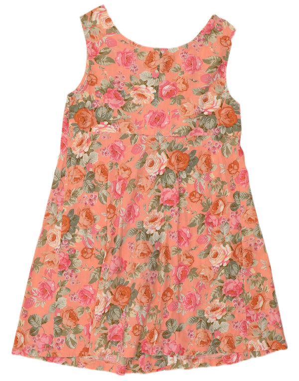 Vintage Dame Sundress UK 12 Medium Pink Floral Bohemian