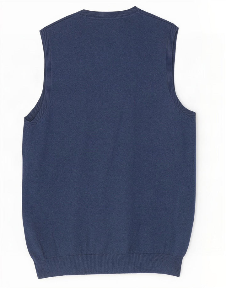 Marks & Spencer Herrevest Tank Top Stor Marineblå Bomuld