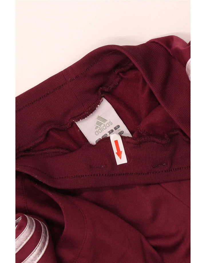 Adidas Damen Trainingshose Jogger UK 16 Large Maroon Polyester