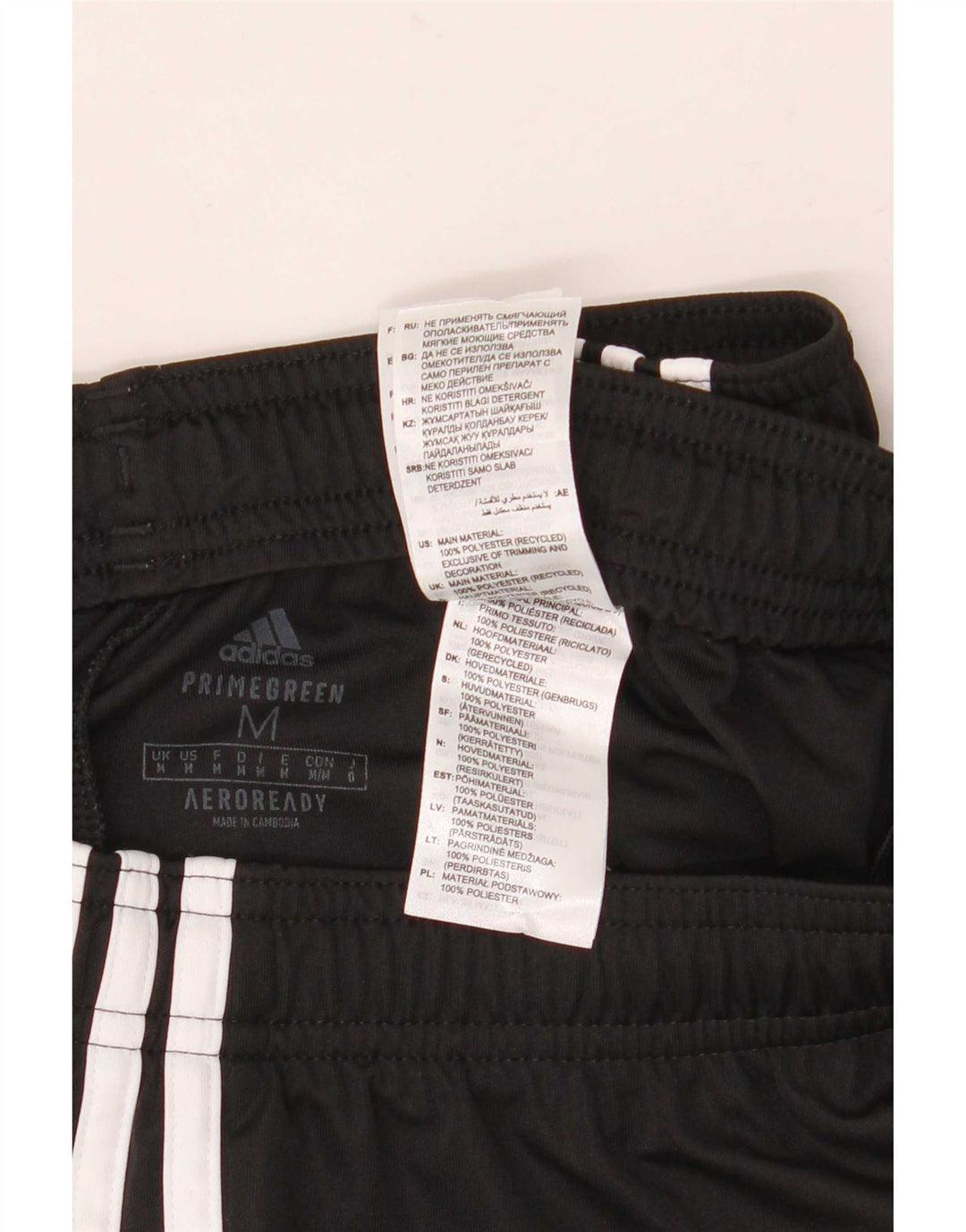 Pantaloni scurți sport Aeroready Adidas pentru bărbați, poliester mediu negru