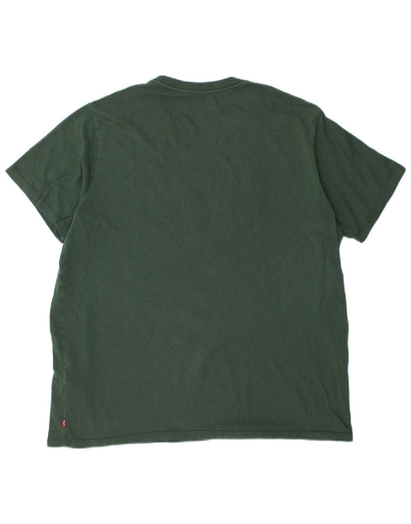 Levi's Herren Standard Graphic T-Shirt Top XL Grüne Baumwolle