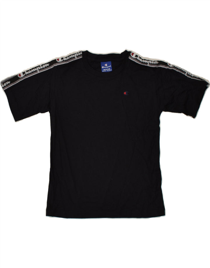 CHAMPION Boys Graphic T-Shirt Top 9-10 Years Medium  Black Cotton | Vintage Champion | Thrift | Second-Hand Champion | Used Clothing | Messina Hembry 