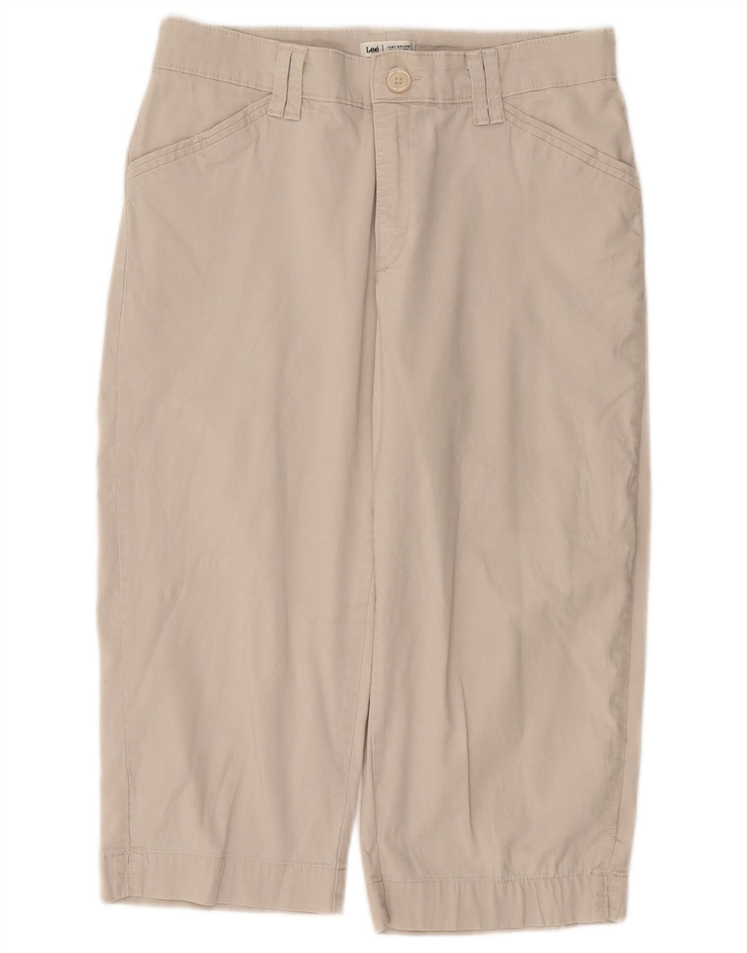 LEE Womens Capri Trousers W30 L19 Beige