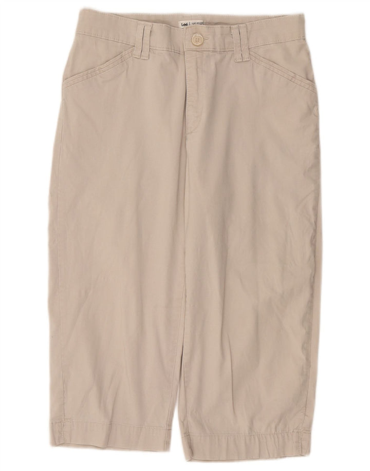 LEE Womens Capri Trousers W30 L19 Beige