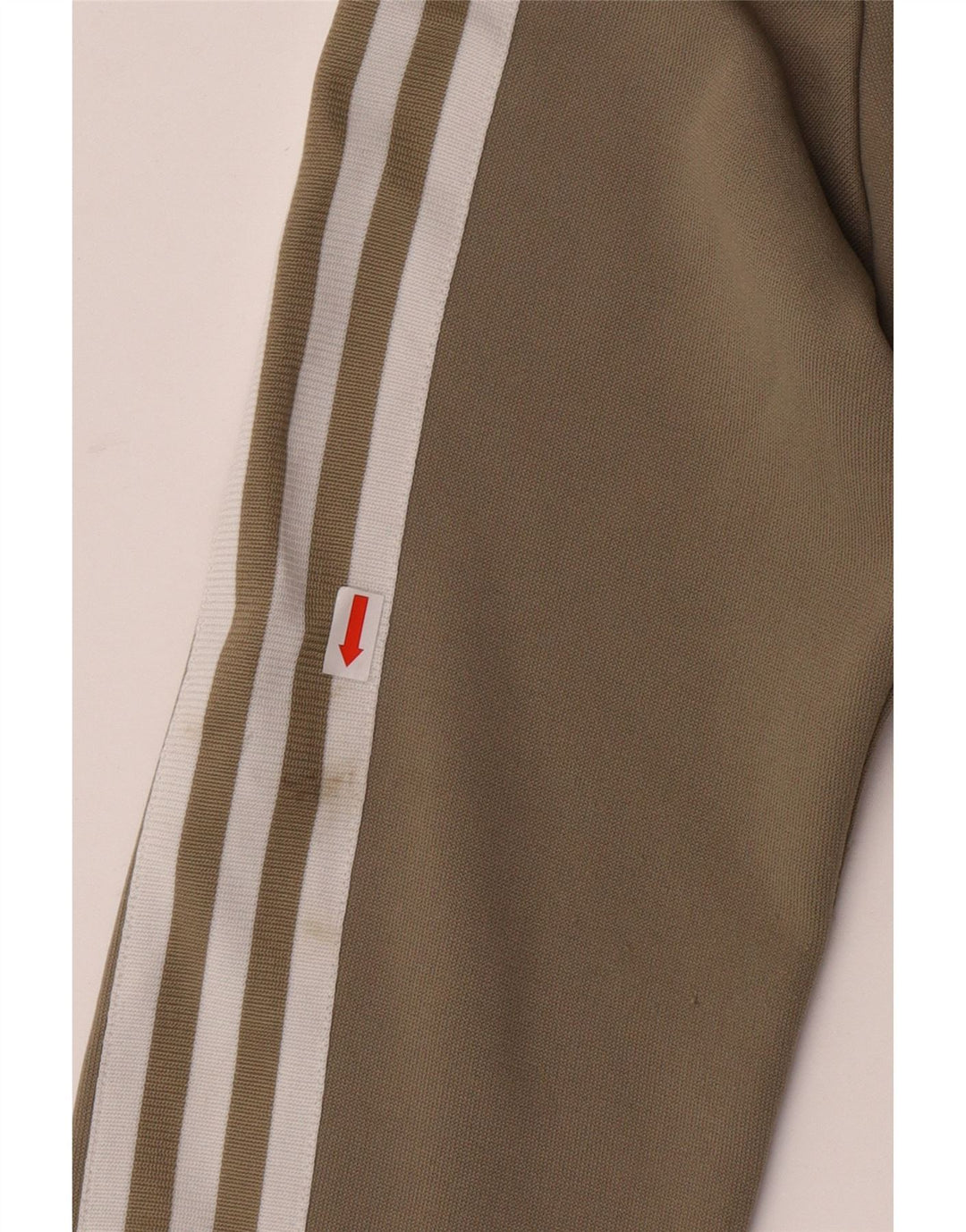 Adidas Womens Zip Hoodie Sweater UK 12 Medium  Khaki Polyester