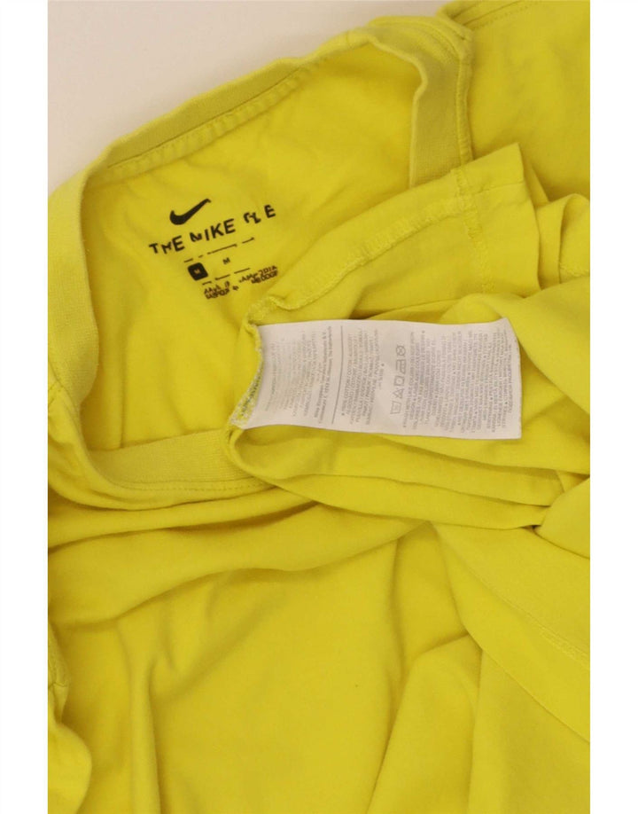 Nike T-Shirt Homme Coton Jaune Moyen