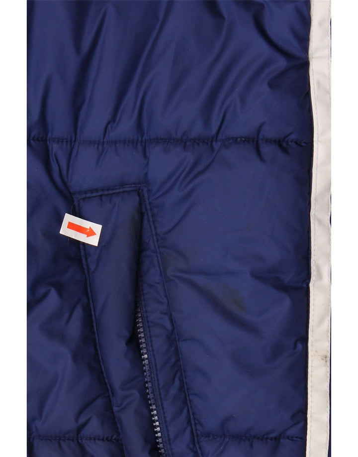 ADIDAS Mens Primegreen Padded Jacket UK 40 Large Navy Blue Polyester