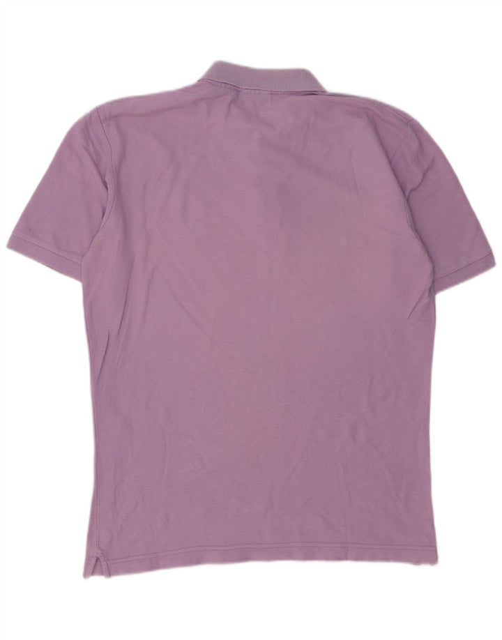 FILA Mens Polo Shirt Small Purple Cotton