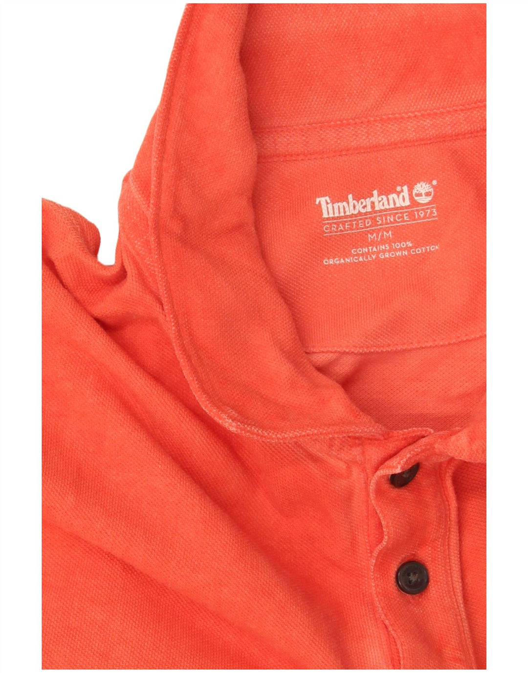 Polo da uomo Timberland in cotone arancione medio