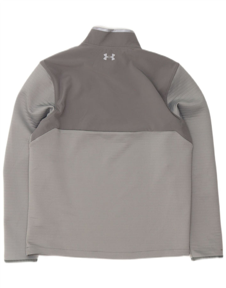 Under Armour Haut de Survêtement Pullover Homme Gris Colorblock Sports