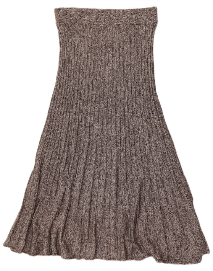 Marks & Spencer Womens High Waist Knit A-Line Skirt Medium W26 Grey