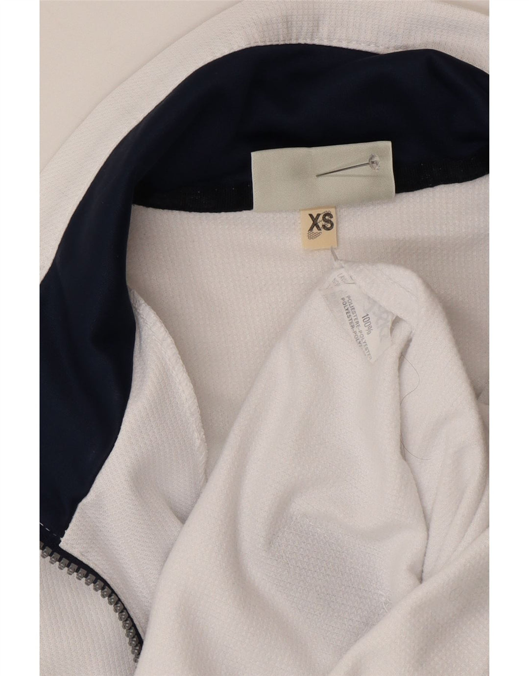 ASICS Mens Loose Fit Tracksuit Top Jacket XS White Polyester