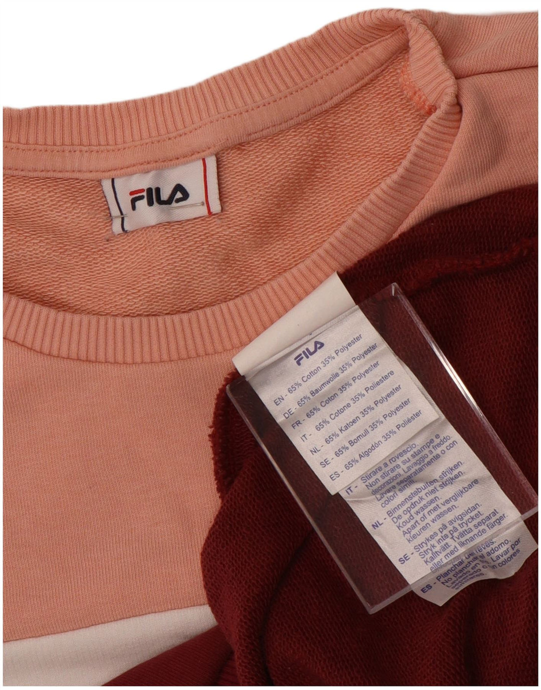 Felpa da donna FILA Maglione UK 16 Large multicolore Colourblock