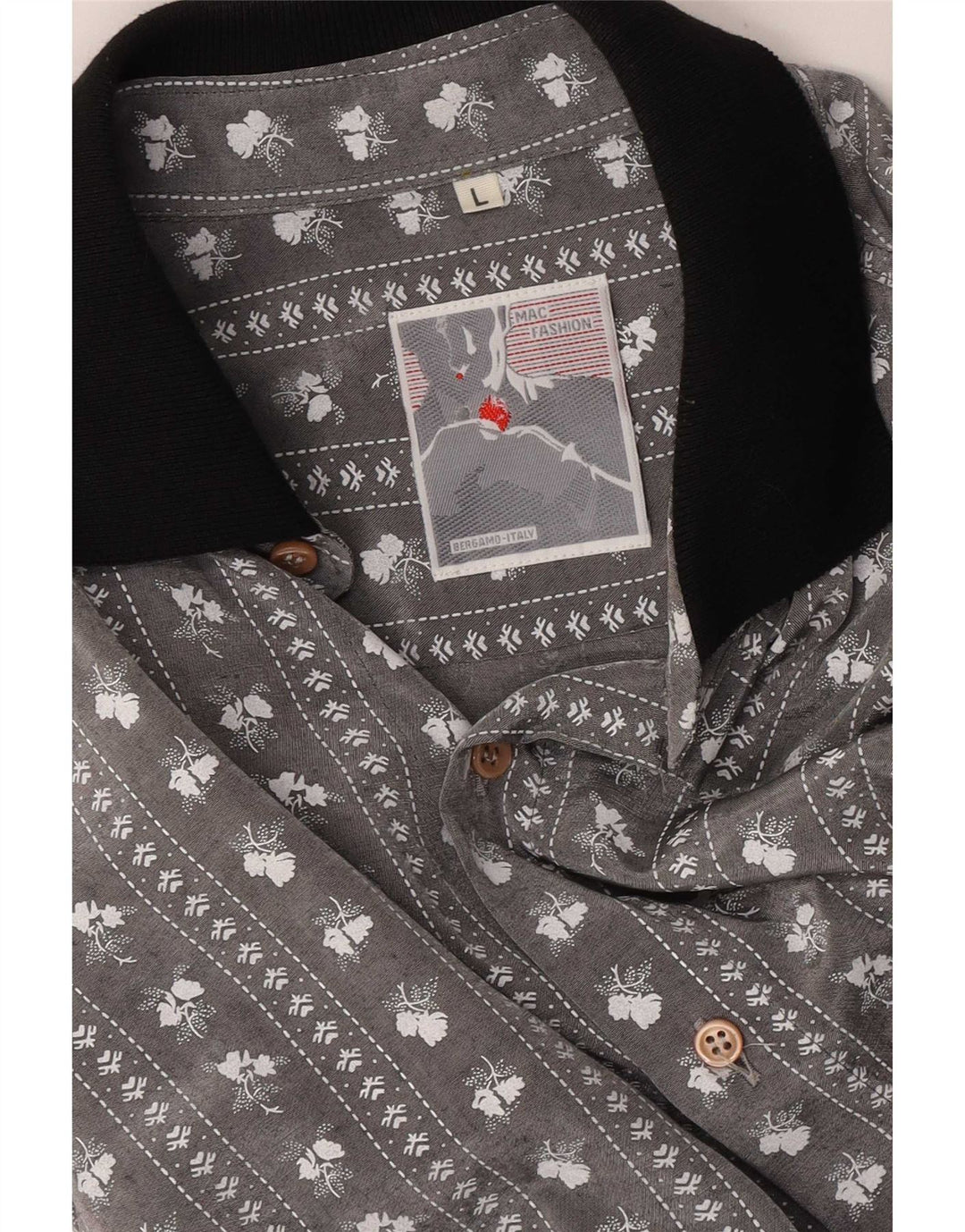 Mac Chemise Homme Grand Gris Floral
