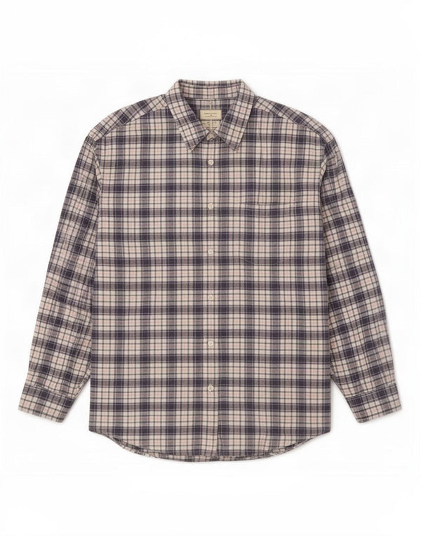 Eddie Bauer Dame Oversized skjorte UK 18 XL Flerfarvet ternet bomuld