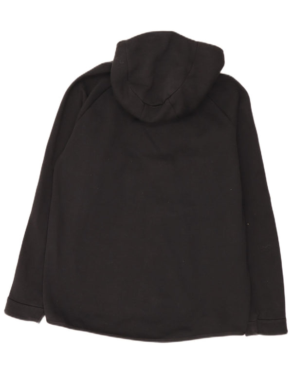Nike Mens Zip Hoodie Sweater Large Black Cotton