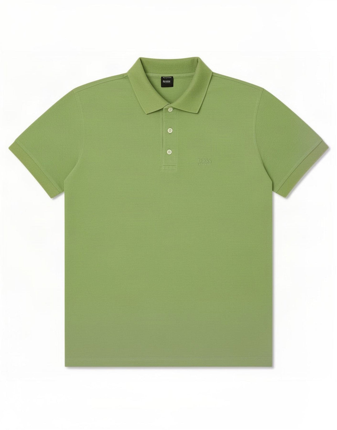Camisa polo masculina Hugo Boss algodão verde médio