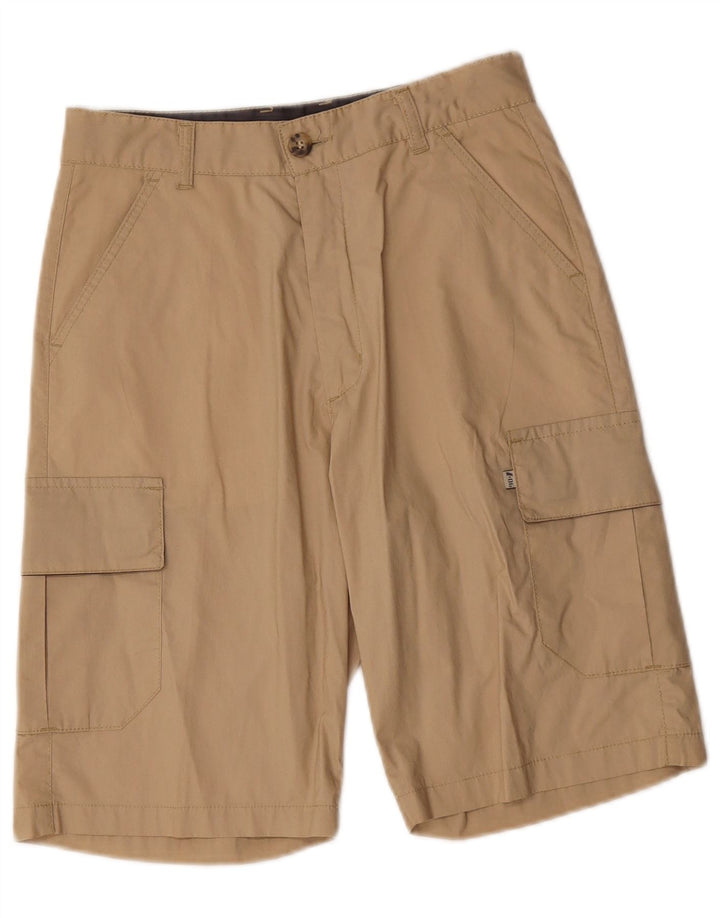 Invicta Mens Cargo Shorts IT 44 XS W28  Khaki Cotton