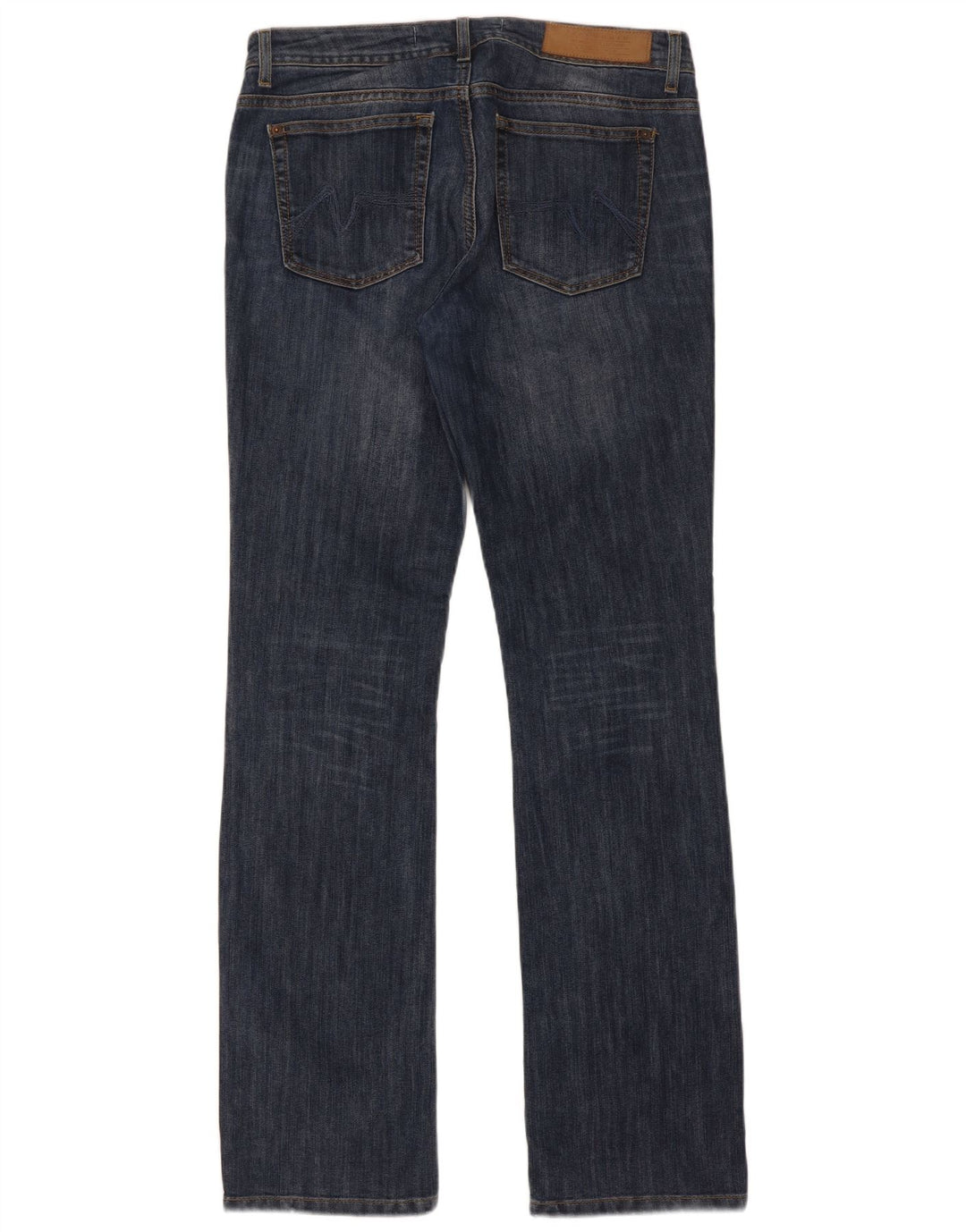 Zara Damen Bootcut Jeans EU 42 Large W32 L32 Marineblaue Baumwolle