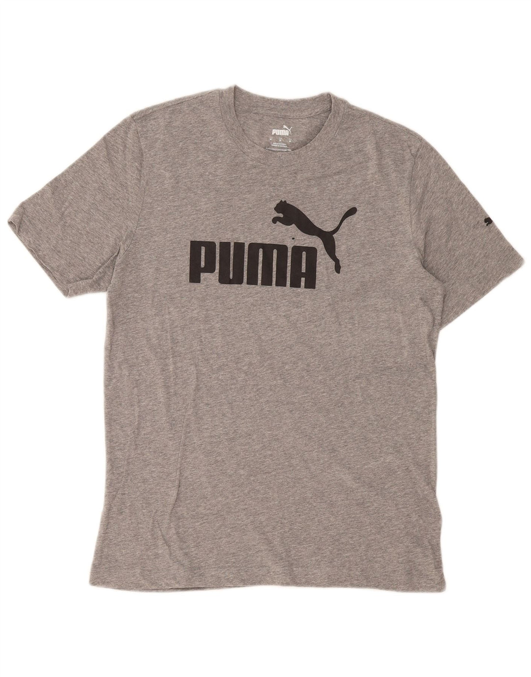 Camiseta masculina Puma Graphic Top cinza médio algodão