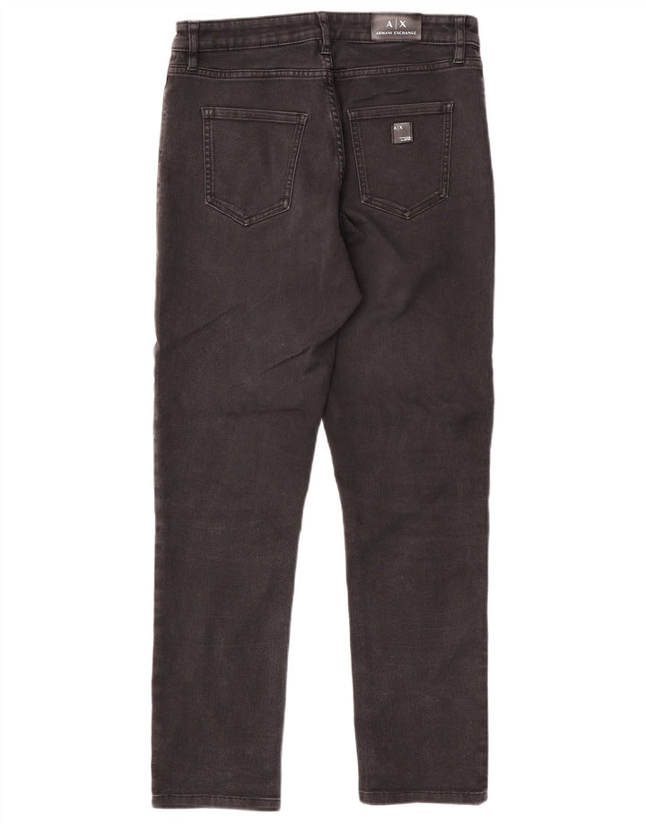 Armani Jeans Dame Slim Jeans W30 L28 Sort Bomuld