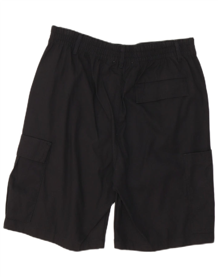 Zara Mens Cargo Shorts EU 42 Large W32  Black Cotton