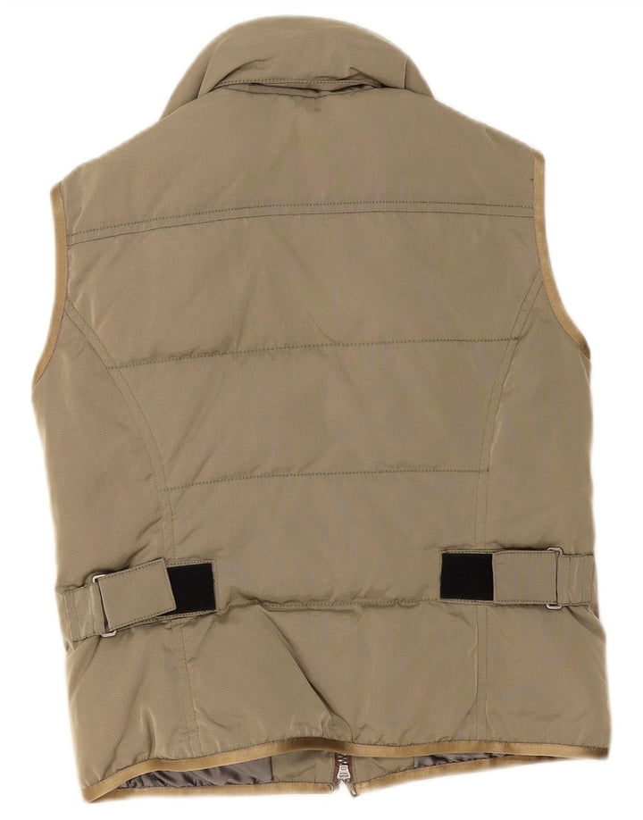 PEUTEREY Womens Padded Gilet IT 44 Medium Green Polyamide